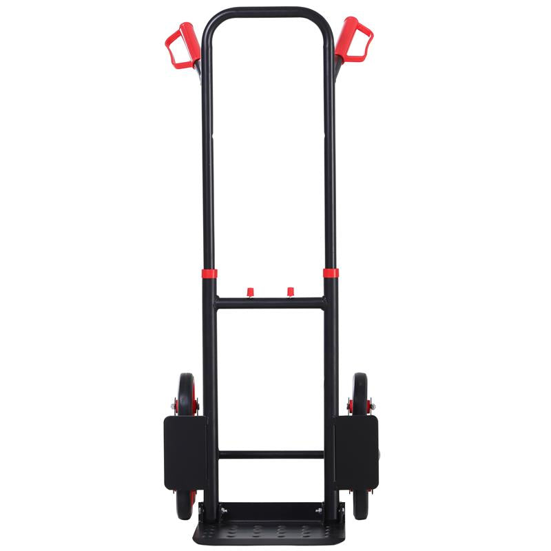 CARRELLO PORTAPACCHI CARICHI PESANTI PIEGHEVOLE IN METALLO CON 6 RUOTE PER SCALE CARICO MASSIMO 150KG