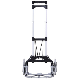 CARRELLO PORTAPACCHI PIEGHEVOLE IN ALLUMINIO CON 6 RUOTE PER SCALE CARICO 70KG