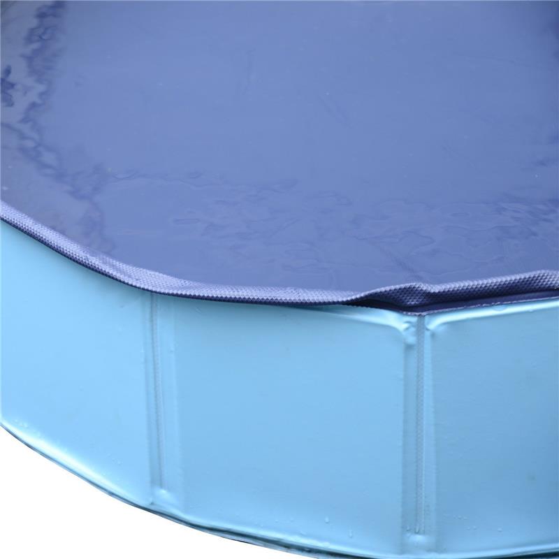 PISCINA PER CANI PORTATILE E PIEGHEVOLE IN PVC Ø80 X 20 CM BLU