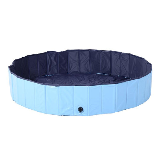 PISCINA PIEGHEVOLE PER CANI IN PVC 160 X 30CM  AZZURRO