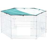 RECINTO PER ANIMALI DOMESTICI CON COPERTURA IMPERMEABILE 6 MODULI 59 X 60CM