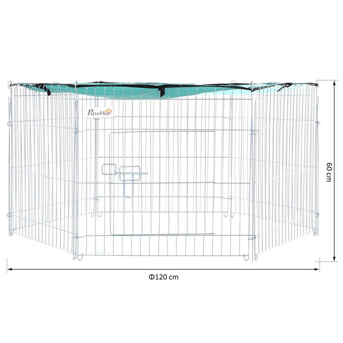 RECINTO PER ANIMALI DOMESTICI CON COPERTURA IMPERMEABILE 6 MODULI 59 X 60CM