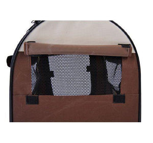 TRASPORTINO PER CANI E GATTI PIEGHEVOLE 61 X 46 X 51 CM COLORE CAFFÈ