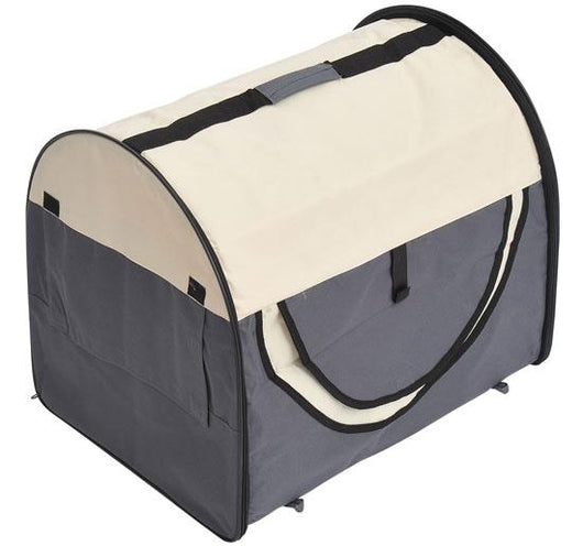 TRASPORTINO PER CANI E GATTI PIEGHEVOLE 46 X 36 X 41 CM COLORE GRIGIO