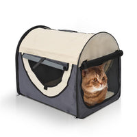TRASPORTINO PER CANI E GATTI PIEGHEVOLE 46 X 36 X 41 CM COLORE GRIGIO