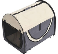 TRASPORTINO PER CANI E GATTI PIEGHEVOLE 46 X 36 X 41 CM COLORE GRIGIO