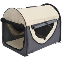 TRASPORTINO PER CANI E GATTI PIEGHEVOLE 46 X 36 X 41 CM COLORE GRIGIO