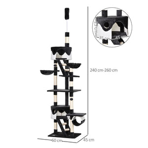TIRAGRAFFI A SOFFITTO MULTILIVELLO 240 - 260 CM CUCCE SCALE CORDE SISAL