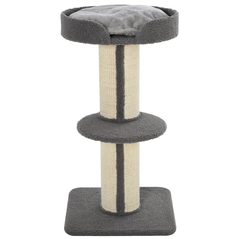 TIRAGRAFFI AD ALBERO PER GATTI CON CUCCIA CUSCINO RIVESTIMENTO GRIGIO