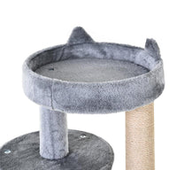 ALBERO TIRAGRAFFI PER 1-2 GATTI DI 4.5KG CON 3 LIVELLI GRIGIO 48X48X104CM