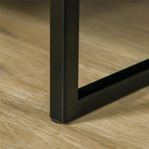 COMODINO MODERNO CON CASSETTO E RIPIANO APERTO 45X 40 X 60 CM NERO