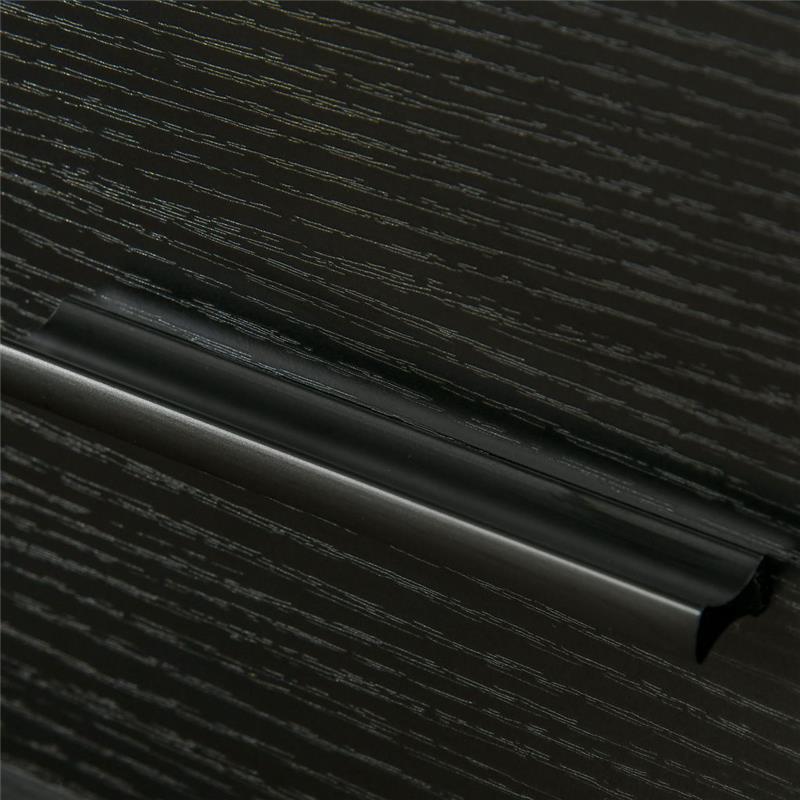 COMODINO MODERNO CON CASSETTO E RIPIANO APERTO 45X 40 X 60 CM NERO