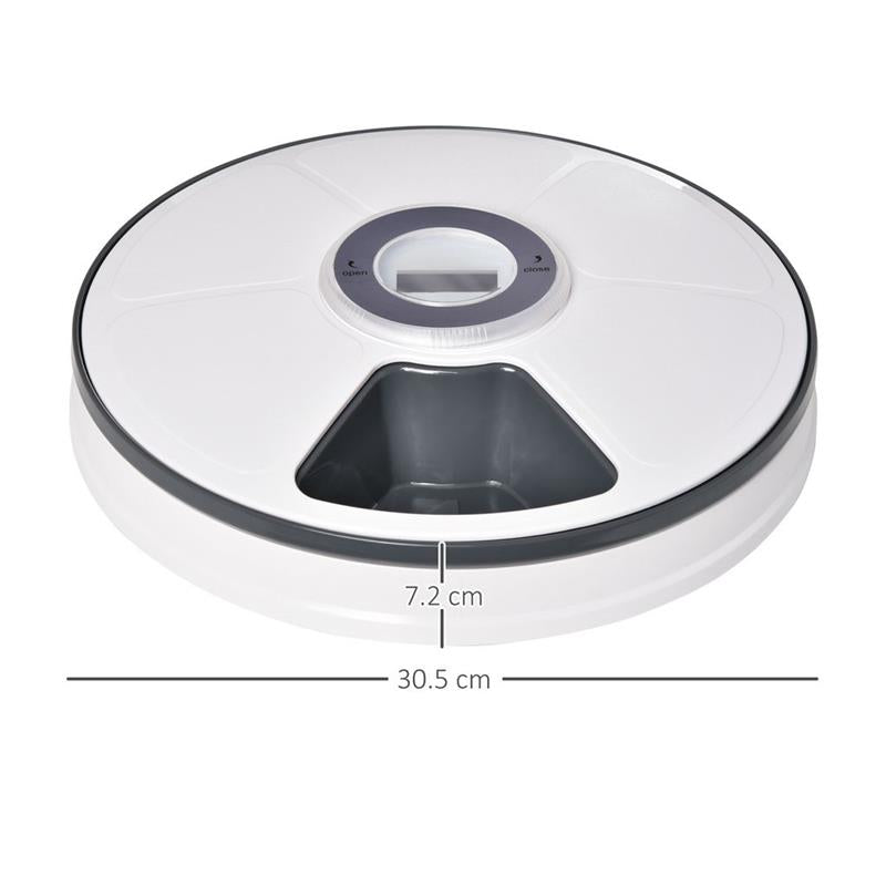 DISTRIBUTORE AUTOMATICO CROCCHETTE 6 PASTI CIOTOLE CON TIMER DISPLAY A BATTERIE