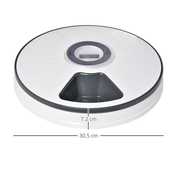 DISTRIBUTORE AUTOMATICO CROCCHETTE 6 PASTI CIOTOLE CON TIMER DISPLAY A BATTERIE