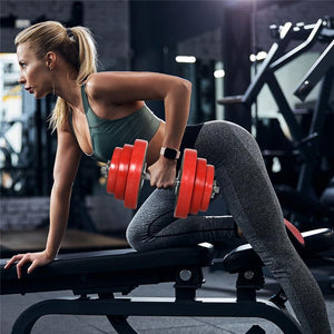 SET 2 MANUBRI CON PESI IN METALLO E SABBIA DI FERRO RIVESTITI IN GOMMA  40KG TOTALI