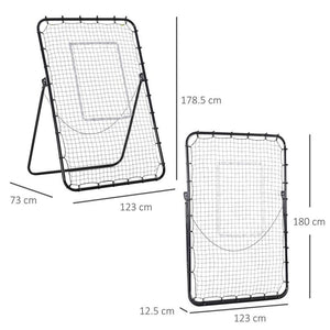 RETE DA CALCIO REBOUNDER PIEGHEVOLE CON BERSAGLIO E ANGOLAZIONE REGOLABILE