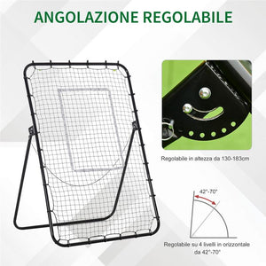 RETE DA CALCIO REBOUNDER PIEGHEVOLE CON BERSAGLIO E ANGOLAZIONE REGOLABILE