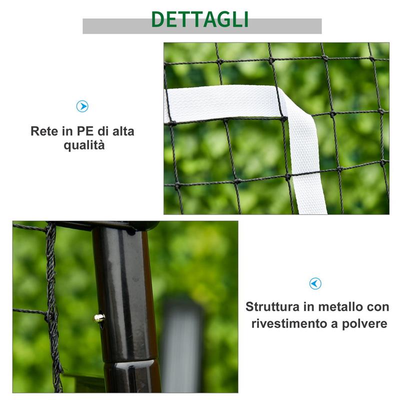 RETE DA CALCIO REBOUNDER PIEGHEVOLE CON BERSAGLIO E ANGOLAZIONE REGOLABILE