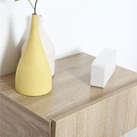 SET 2 COMODINI SOSPESI IN LEGNO COLORE LEGNO