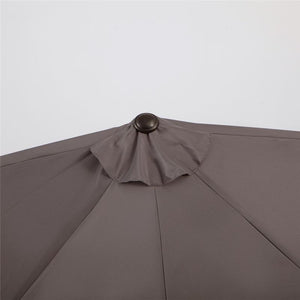 OMBRELLONE DA PARETE IN POLIESTERE IMPERMEABILE 269 X 138 X 236 CM GRIGIO