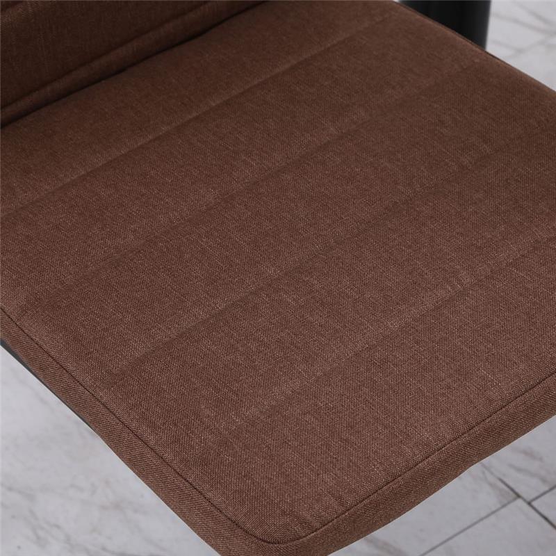 SET 4 SEDIE IMBOTTITE STILE MODERNO IN METALLO E TESSUTO CACHI