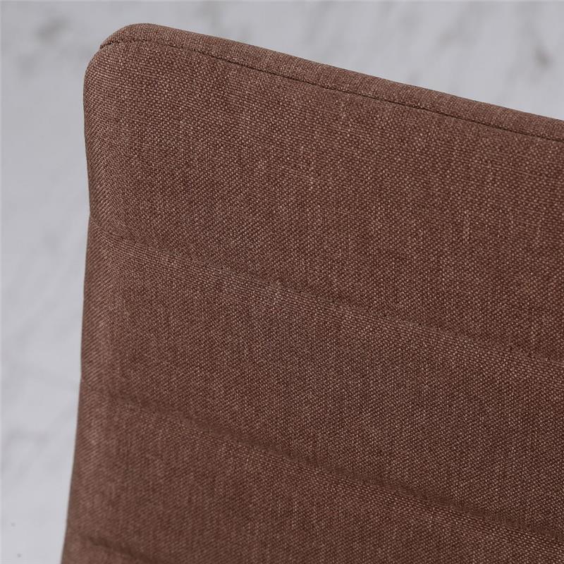 SET 4 SEDIE IMBOTTITE STILE MODERNO IN METALLO E TESSUTO CACHI