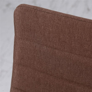 SET 4 SEDIE IMBOTTITE STILE MODERNO IN METALLO E TESSUTO CACHI