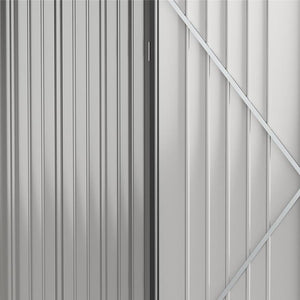 CASETTA DA GIARDINO PORTA UTENSILI ACCIAIO CON SERRATURA 161.5X94.5X196CM NERO