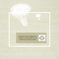TENDA DA SOLE A VELA OMBREGGIANTE TRIANGOLARE 5 X 5 X 5 MT COLORE BEIGE