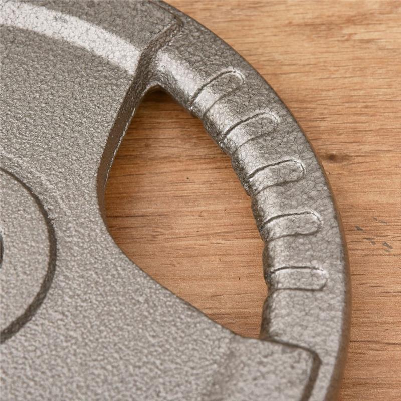 SET DI 6 DISCHI PESI PER BILANCIERE PESO TOTALE 35 KG GRIGIO