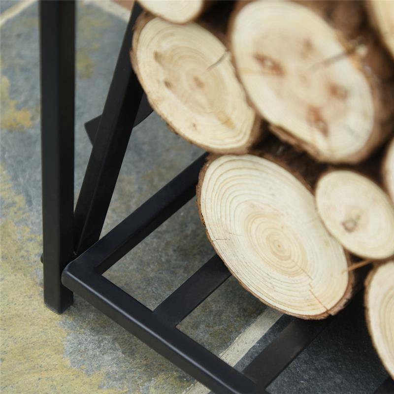 PORTALEGNA DA INTERNO ED ESTERNO IN ACCIAIO CON PALETTA SCOPINO PINZA 46X30X76CM