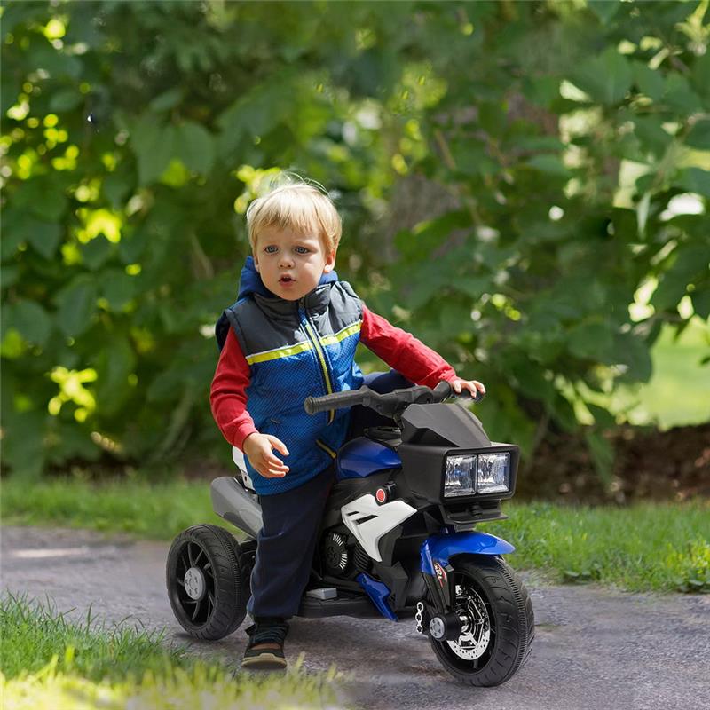 MOTO ELETTRICA PER BAMBINI 3-5 ANNI BATTERIA NERO BLU