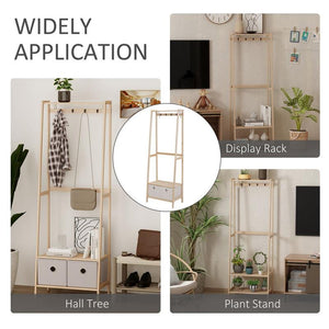 APPENDIABITI MULTIFUNZIONE PER INGRESSO E SOGGIORNO LEGNO NATURALE