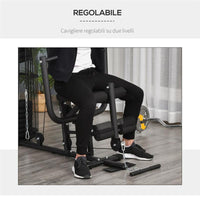 STAZIONE FITNESS PALESTRA MULTIFUNZIONE IN ACCIAIO