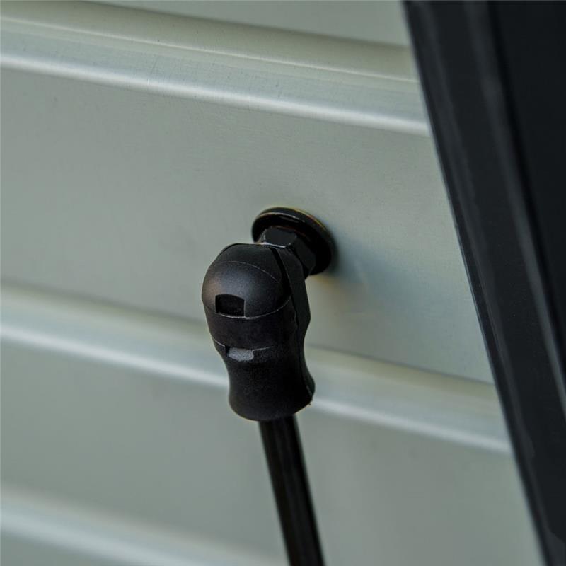 PANCA CONTENITORE DA ESTERNO CON CHIAVE, BAULE DA GIARDINO IN ACCIAIO 120X62X62CM GRIGIO