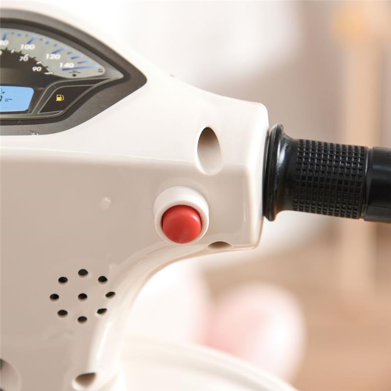 MOTO ELETTRICA VESPA PER BAMBINI 18-36 MESI BIANCA