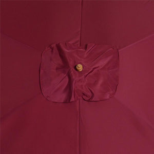 OMBRELLONE IN LEGNO DA ESTERNO GIARDINO 2 X 3 X 2.45 M BORDEAUX