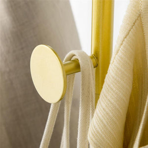 APPENDIABITI CON 2 GANCI PER INGRESSO CAMERA DA LETTO E SOGGIORNO ORO E NERO