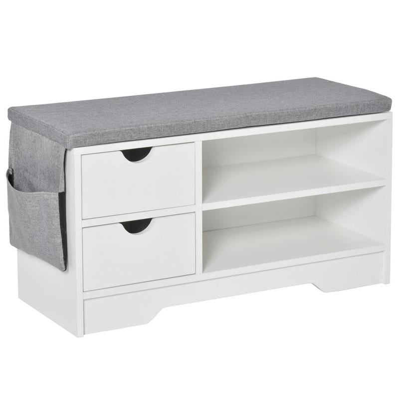 SCARPIERA SALVASPAZIO, IN LEGNO, BIANCA, 80,5X30,5X43,5CM