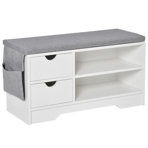 SCARPIERA SALVASPAZIO, IN LEGNO, BIANCA, 80,5X30,5X43,5CM