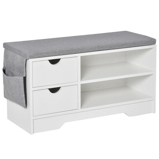 SCARPIERA SALVASPAZIO, IN LEGNO, BIANCA, 80,5X30,5X43,5CM