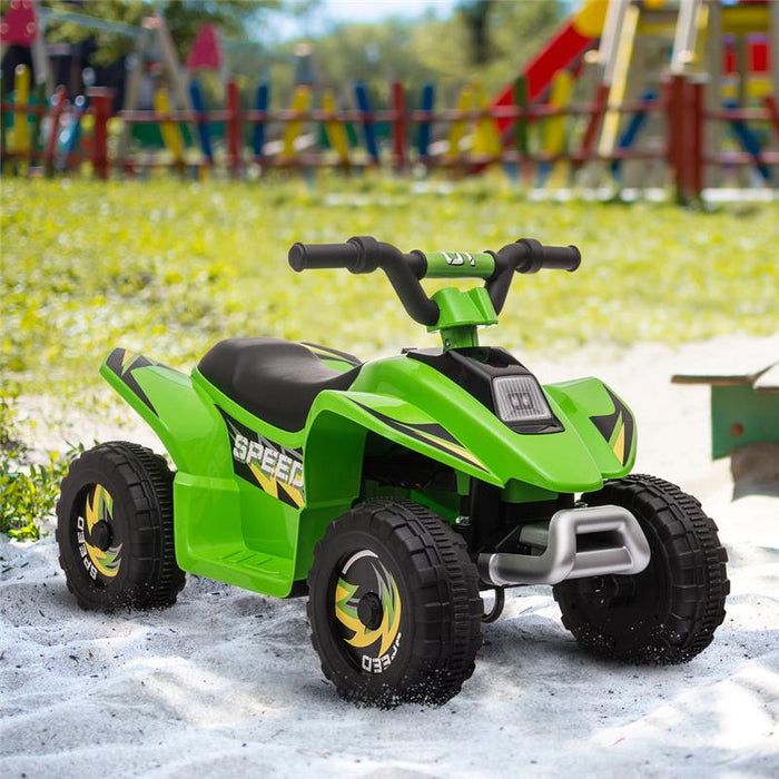 QUAD PER BAMBINI ELETTRICO CON BATTERIA RICARICABILE 6V VERDE