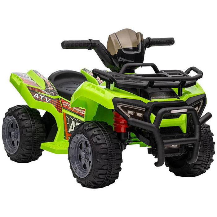 QUAD ELETTRICO PER BAMBINI CON BATTERIA RICARICABILE 6V ETÀ 18-36 MESI VERDE