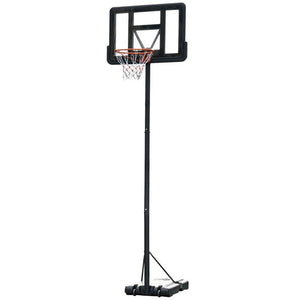 CANESTRO BASKET ALTEZZA REGOLABILE 231-305 CM BASE CON RUOTE IN ACCIAIO