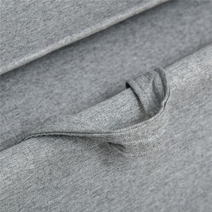 DIVANO LETTO 2 POSTI E SCHIENALE A 3 RECLINAZIONI154 X 87 X 89 CM GRIGIO