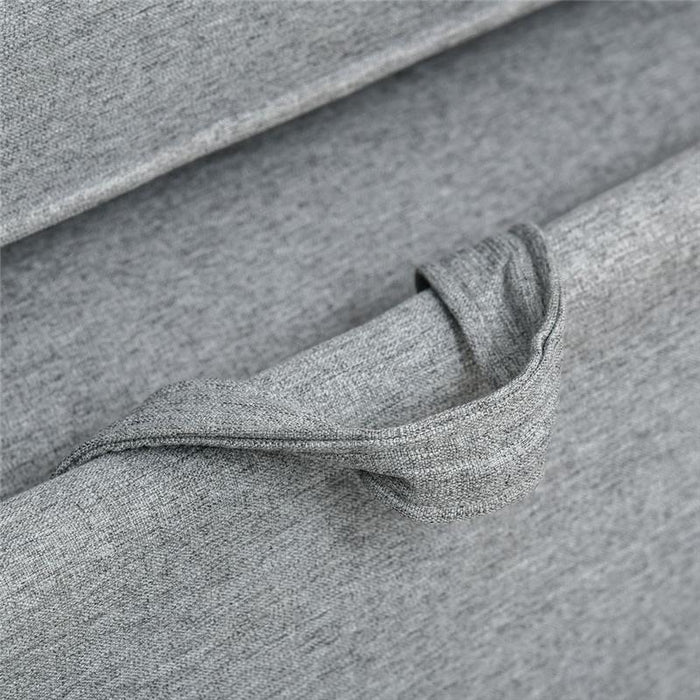 DIVANO LETTO 2 POSTI E SCHIENALE A 3 RECLINAZIONI154 X 87 X 89 CM GRIGIO