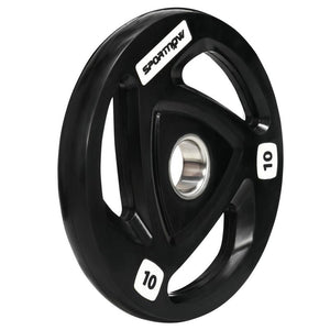 SET DI 2 DISCHI PESI IN ACCIAIO CON RIVESTIMENTO IN GOMMA PER BILANCIERE 10 KG