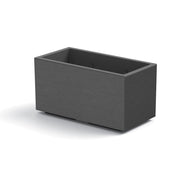 VASO FIORIERA RETTANGOLARE MATHERIA IN PLASTICA CON RUOTE 80 CM VARI COLORI Colore: Antracite