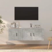 Set di Mobili Porta TV 2 pz-Credenza per TV Grigio Cemento in Legno Multistrato 949684