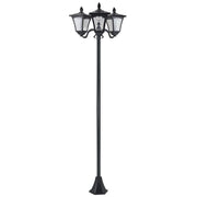 LAMPADA SOLARE CON 3 LED IP44 51.5×47×182.5CM COLORE NERO